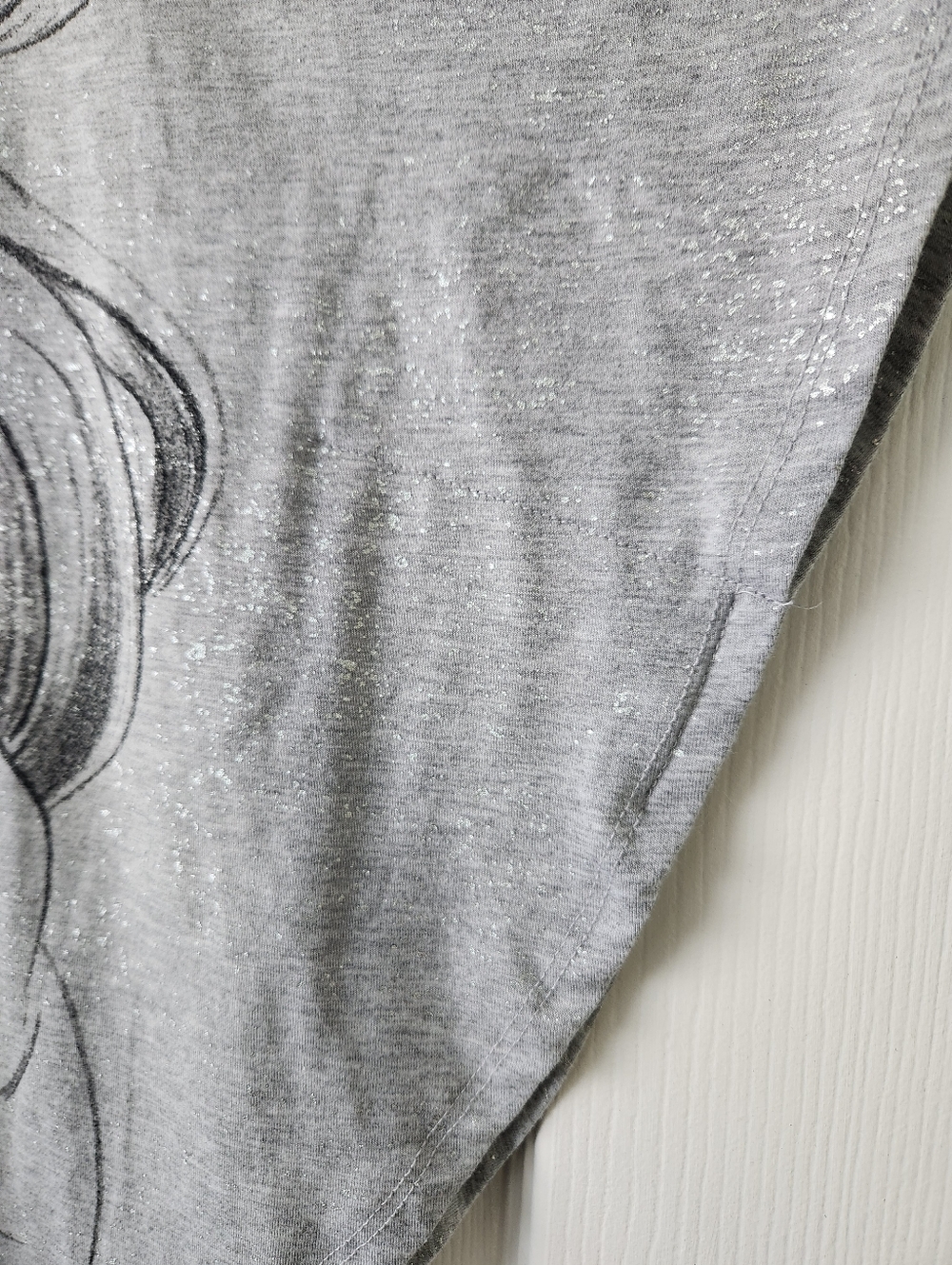 Disney Gray ARIEL Graphic Tee with Mint Accents - Medium - Picture 9 of 10